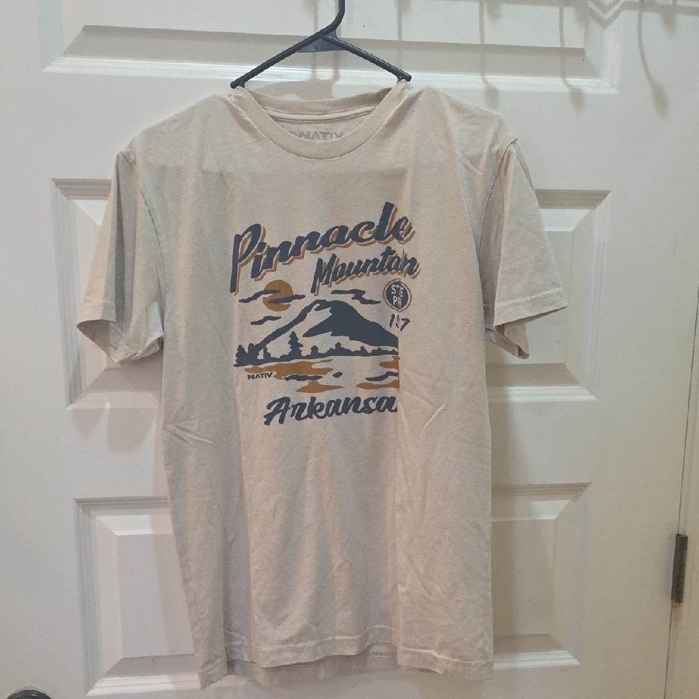 Nativ Pinnacle Mountain Arkansas Graphic Tee - Cream